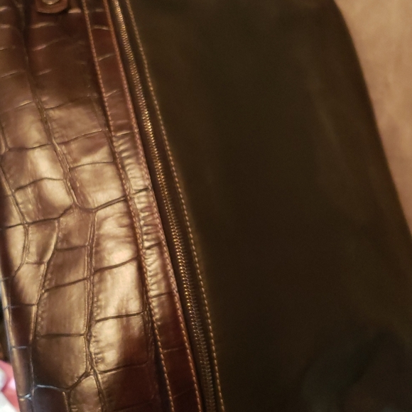 NWT designer crossbody brown leather - Picture 10 of 12